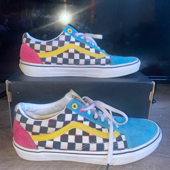 crazy check old skool vans